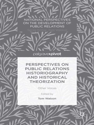 cover image of Perspectives on Public Relations Historiography and Historical Theorization